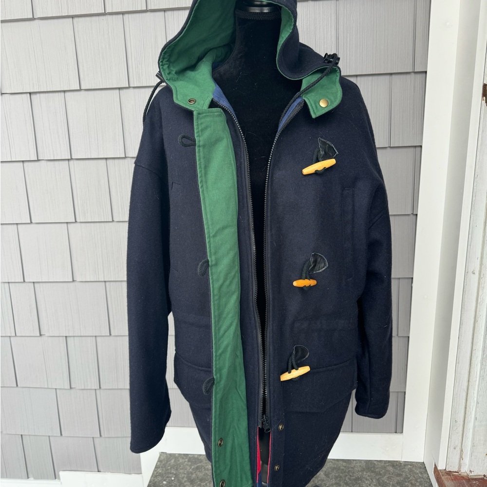 Reversible Braefair hooded coat